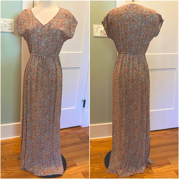 C&C California Dresses & Skirts - C&C California Paisley Side Slit Print Maxi Dress - S